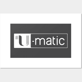 3/4" U-matic White logo Umatic Posters and Art